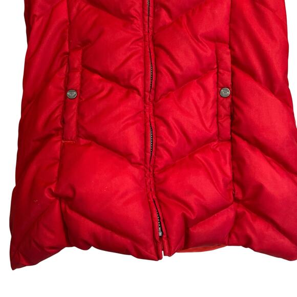 Vintage Quiksilver Red Puffer Down Full Zip Winter Ski Sports Coat Size Medium - Picture 9 of 16